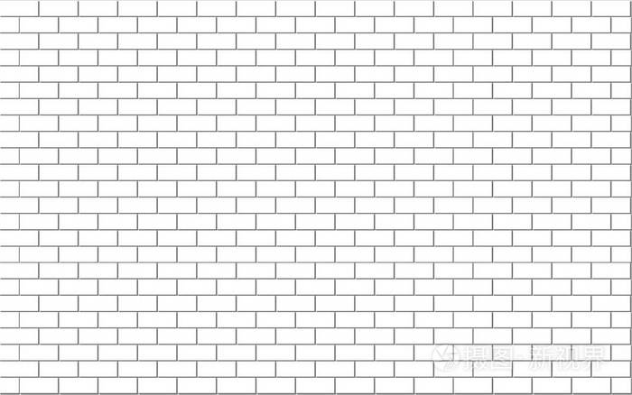白色砖墙纹理背景的抽象, 矢量插图插画-正版商用图片0sfpfh-摄图新视