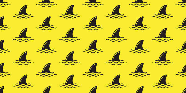鱼翅无缝模式矢量海豚分离海洋背景壁纸