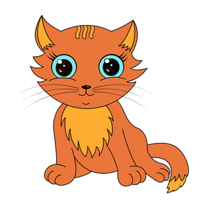 蓝眼睛的小猫图片