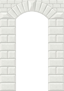 拱的白色石头
