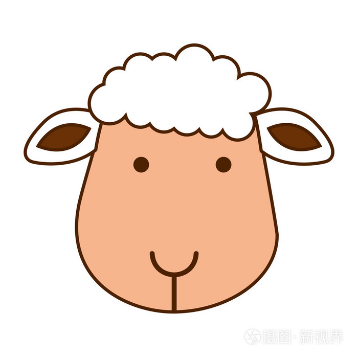 羊可爱字符图标