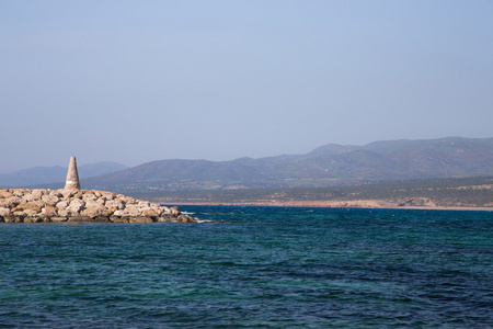 美丽的大海风景在塞浦路斯