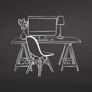 手绘矢量草图.经营理念设计照片