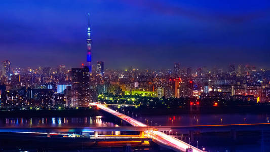 日本首都东京城市景观景观