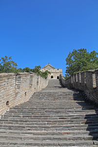 中国的长城在夏天