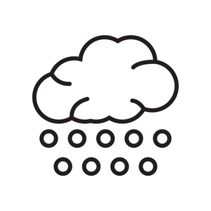 冰雹图标矢量符号和符号在白色背景下被隔离, 冰雹标志概念照片