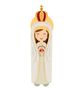 圣母玛利亚可爱图标