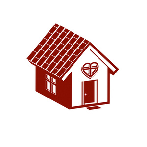 家里的房子抽象图标图片