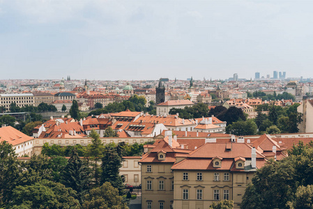 美丽的布拉格古城城市景观与古建筑, 布拉格, 捷克共和国