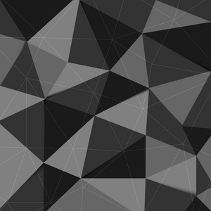 暗灰色多边形抽象三角背景