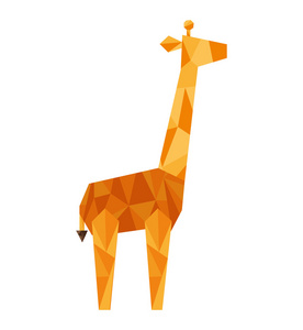 长颈鹿几何图形设计图片