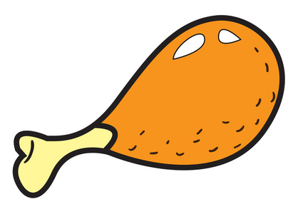 鸡涂鸦鸡鸡腿涂鸦照片