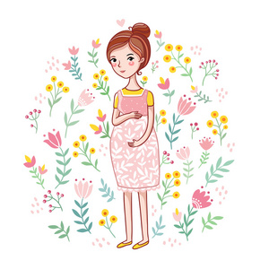 抚摸婴儿小女孩与一个婴儿抚摸肚子照片