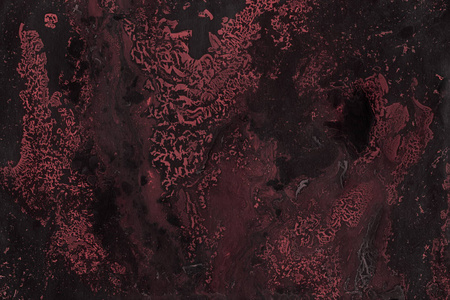 红色大理石背景与油漆飞溅纹理