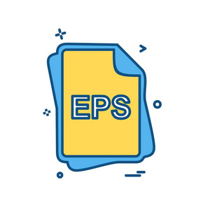 Eps 文件类型图标设计向量