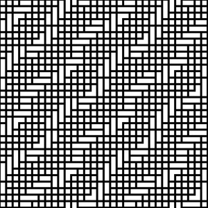 抽象几何黑色和白色时髦时尚枕头模式