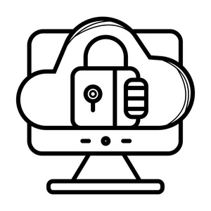 网络安全图标插图图片