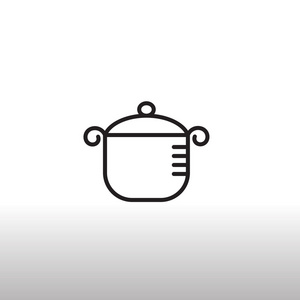 砂锅，平底锅图标
