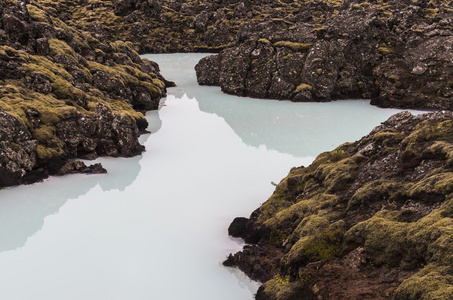 蓝湖冰岛的水池