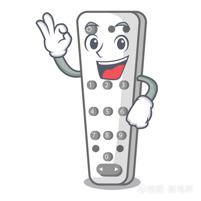 好卡通电视卫星接收机红外遥控插画-正版商用图片0shevt-摄图新视界
