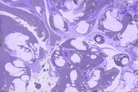 紫色抽象背景与油漆飞溅纹理