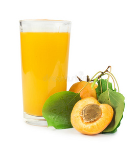 杏子和玻璃汁。