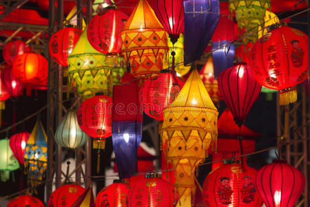 元宵节的亚洲灯笼图片