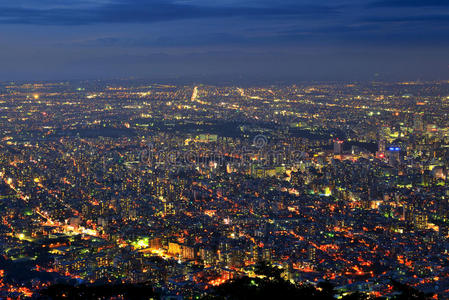 北海道夜景图片 北海道夜景素材 北海道夜景插画 摄图新视界