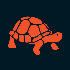 程式化的龟抽象龟照片