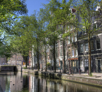 安静的阿姆斯特丹运河