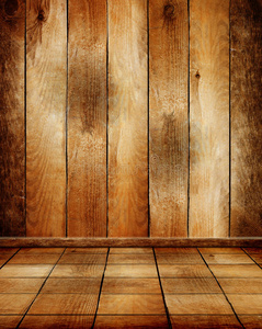 镶木地板的旧木屋