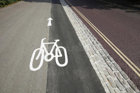 街道自行车停车标志图片