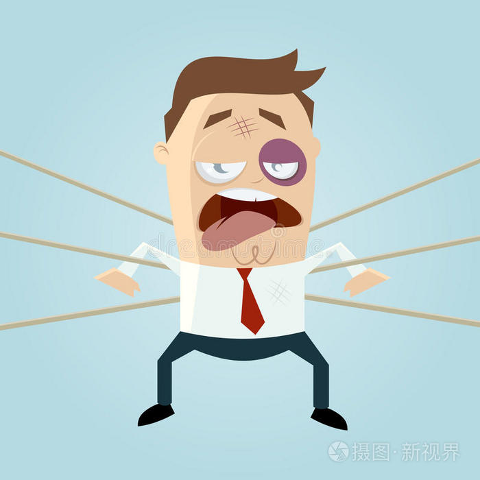 有趣的商人被打败了