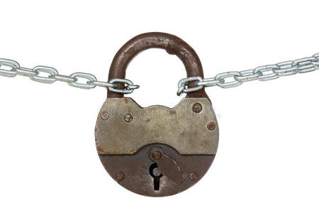 旧挂锁和锁链