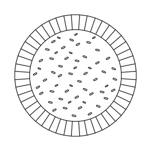 饼干和烘烤标志的孤立对象。收集饼干和巧克力股票矢量插图