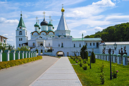 下诺夫哥罗德哥罗德, 俄国8月, 20, 2018 Pechersky 修道院在下诺夫哥罗德哥罗德, 俄国