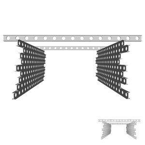 3d 的金属结构梁。矢量图