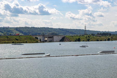 俄罗斯卡卢加的 Yachenskoye 水库。2017年8月