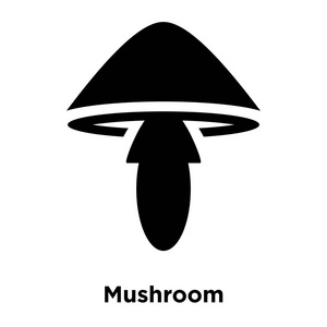蘑菇剪影图标图片