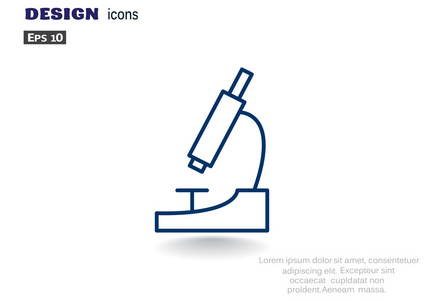 简单显微镜图标