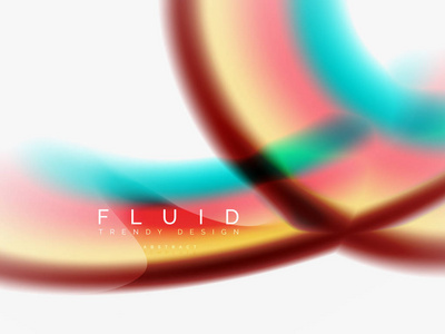 背景抽象色流, 液体设计