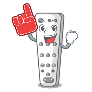 泡沫手指卡通空调遥控器照片