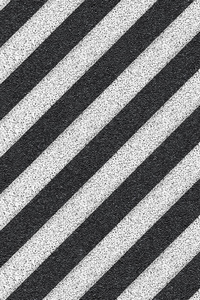 水平划分的白色条纹的柏油的马路.纹理的停机坪上,顶视图照片