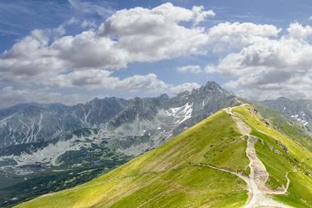 Popradske 萨格勒布附近的高 Tatras 山脉, 位于斯洛伐克 Wierch Kasprowy 扎科帕内, 波兰