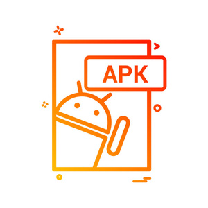 apk 文件格式图标矢量设计