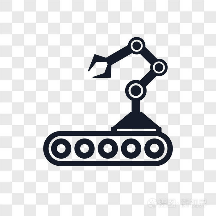 传输矢量图标隔离在透明背景, 传送带徽标概念插画-正版商用图片0slw