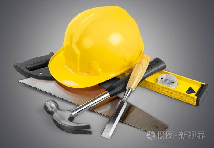 黄色硬帽子和工具, 建筑理念