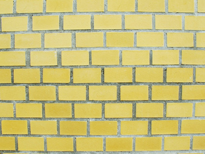 黄色 brickstone 墙