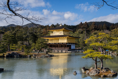 金阁寺 金阁，在京都的一座禅宗寺庙