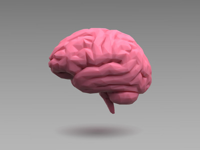 红色的大脑图片